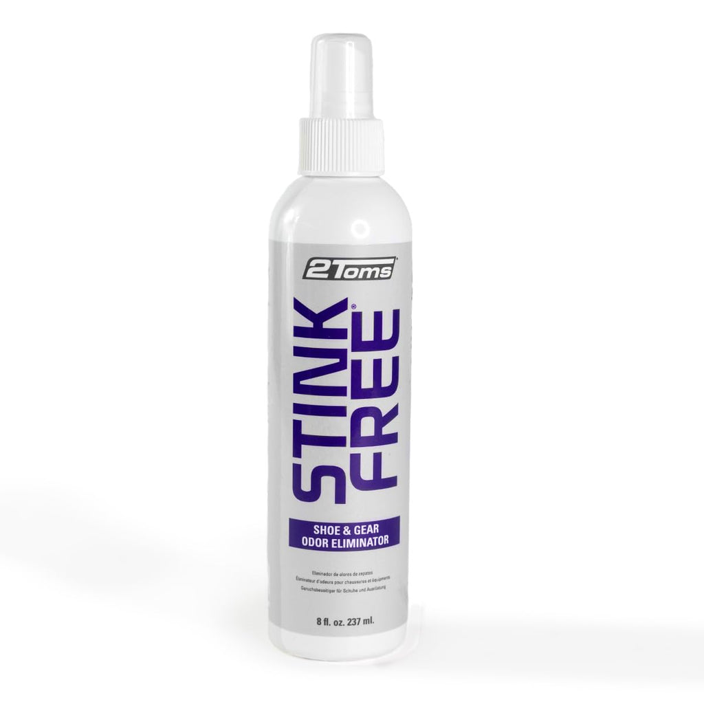 2Toms StinkFree Shoe Odor Eliminator Spray, Removes Odors Caused by Sweat in Shoes, Sneakers, Cleats, Boots & Gear, 8 Ounce Bott