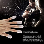 Fdit 5pcs Silicone Finger Protector Thumbs Cover Fingertip Gloves for Heat Cooking Baking Barbecue B