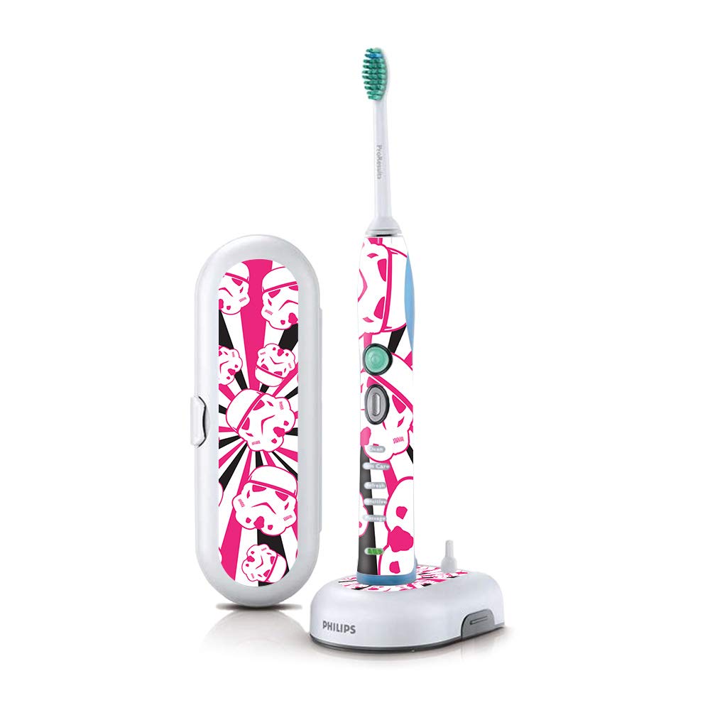 MightySkins Skin Compatible with Philips Sonicare 7 Series FlexCare+ Rechargeable - Pink Trooper Storm | Protective, Durable, an