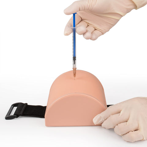 Medarchitect Intramuscular Injection Training Pad Model with 3 Skin Layers IM, SQ, ID Injection Simulator Practice Tool for Medi