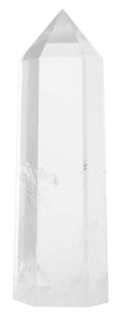 Luckeeper Healing Crystal Wands 2 Clear Quartz Crystal Obelisk | Polished 6 Faceted Reiki Chakra Meditation Therapy