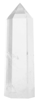 Luckeeper Healing Crystal Wands 2 Clear Quartz Crystal Obelisk | Polished 6 Faceted Reiki Chakra Meditation Therapy