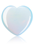 Jovivi 60mm Large Opalite Crystal Heart Healing Crystals Heart Stones Polished Pocket Love Gemstones Chakra Reiki Energy Balanci