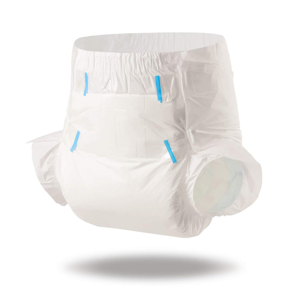 CutiePlusU Disposable Adult Diaper Heavy Absorption Dry Surface Adult Diapers All Night- White 10 Pieces