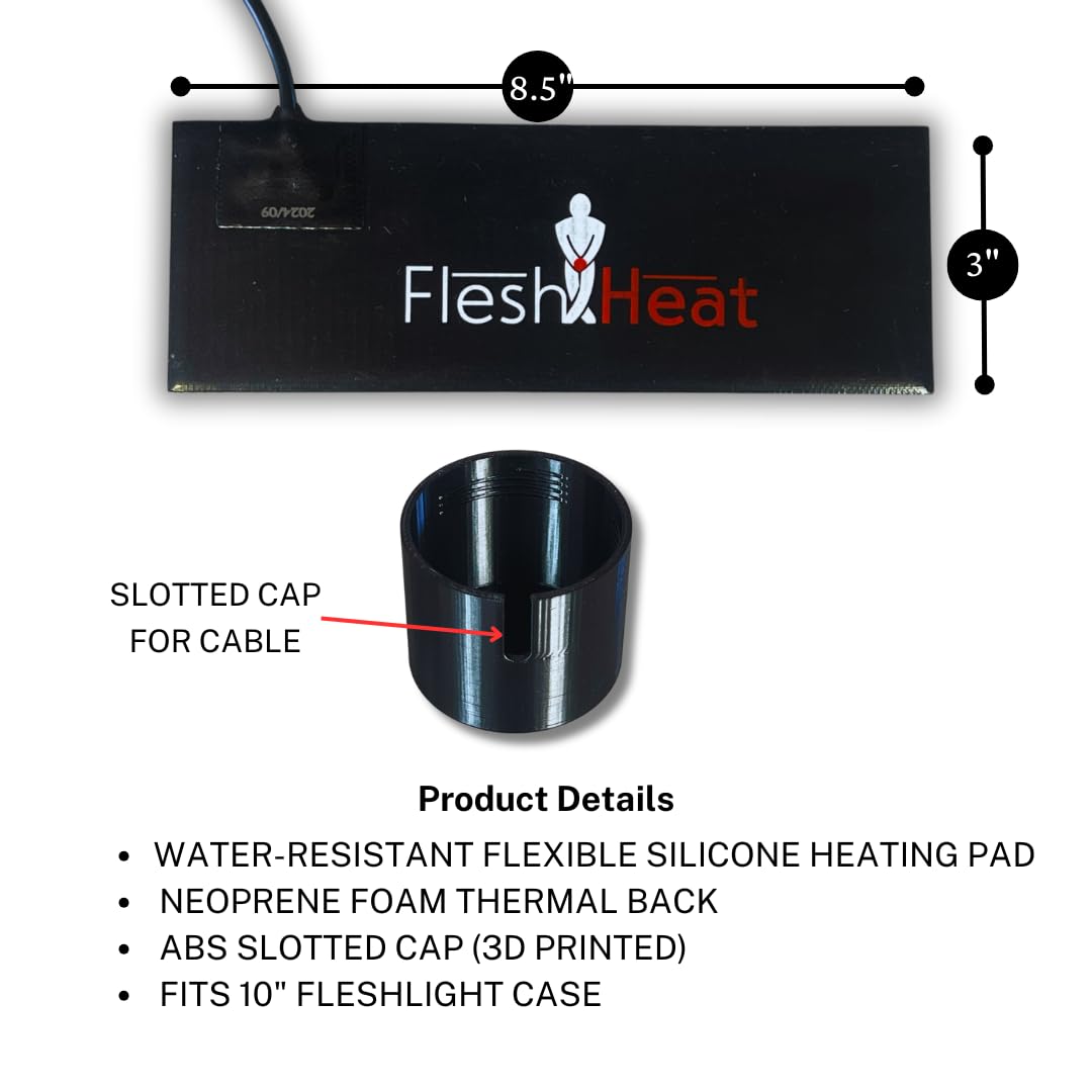 Electric Sleeve Warmer for Male Masturbator Sex Toy Safe Waterproof Heating Device with USB Power, Flesh Heat, Flexible Silicone
