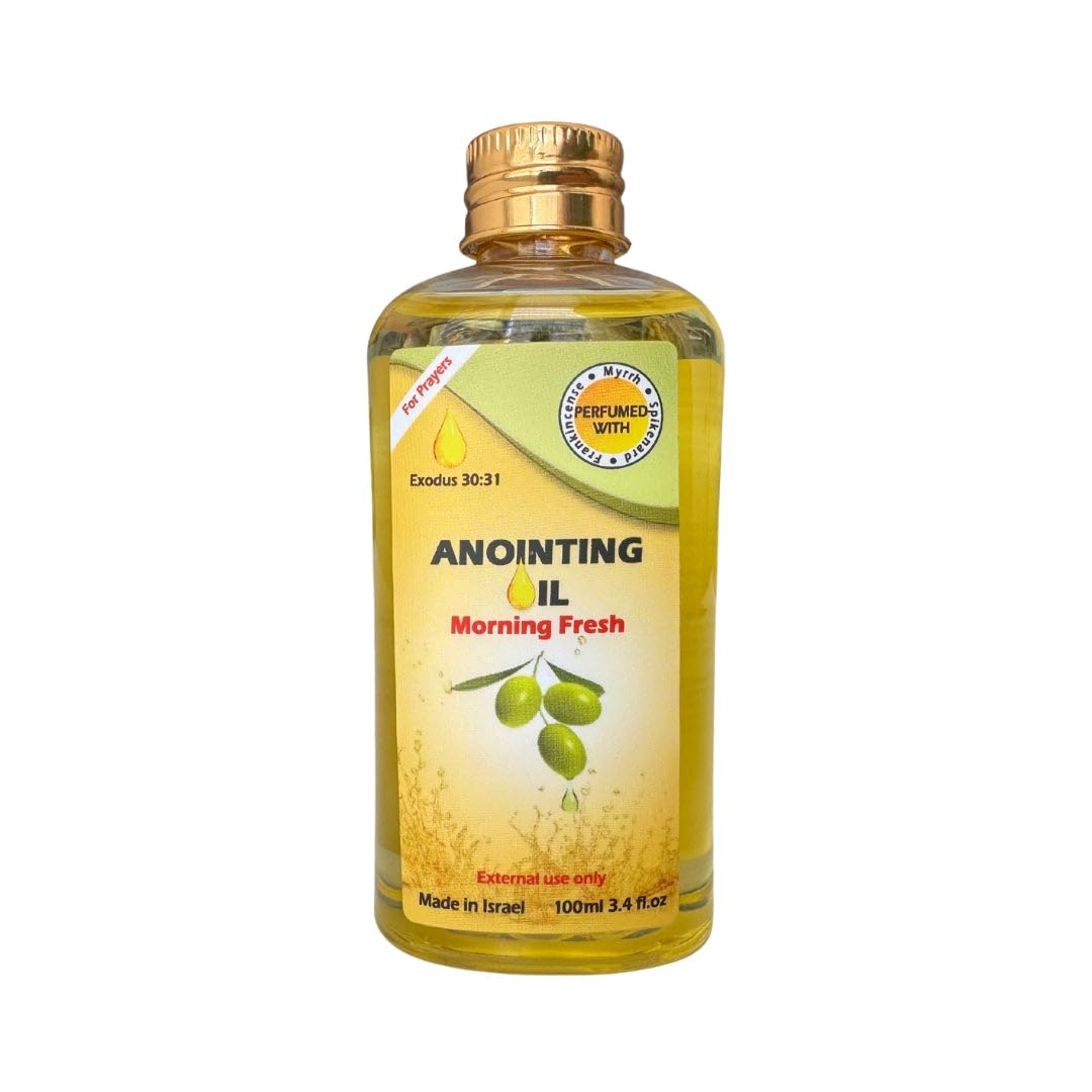 Frankincense Myrrh & Spikenard Anointing Oil from Israel - Scent of Galilee Perfume Holy Oil for Prayer 100ml / 3.38oz