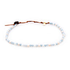 Lotus and Luna 4MM Energy Chakra Healing Necklace with Real Stones Jade, Pearl, Rose Quartz, Amethyst, Moonstone (Intuition + Se