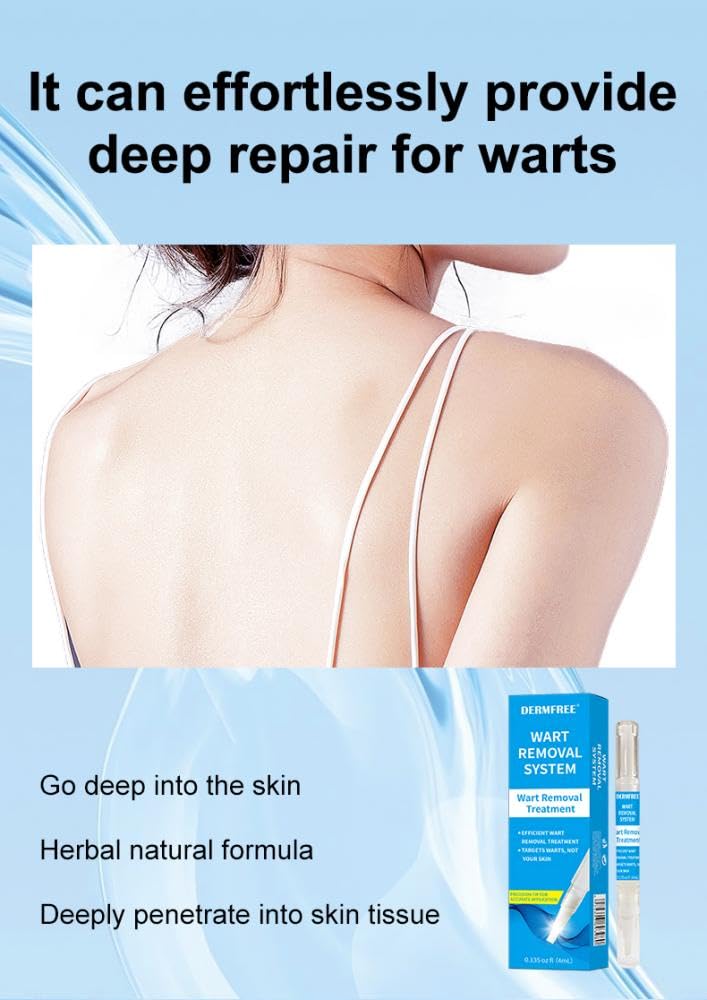 Wart Remover Liquid for Body - Skin Tag Removal Serum with Precise Applicator, Removes Plantar Warts, Gentle Natural Herbal Form