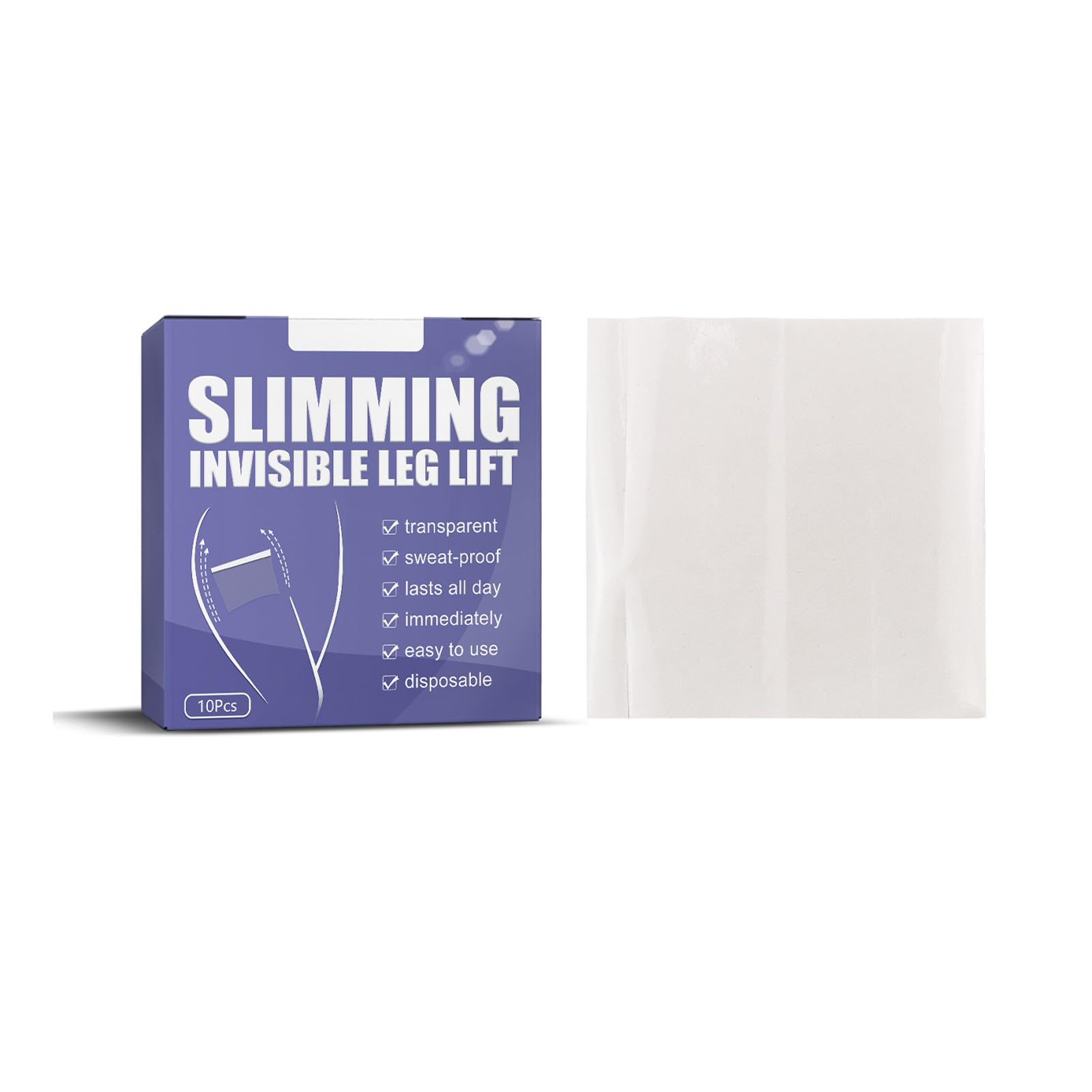 Thigh Lift Tape Transparent Lifting Adhesive Bandage Patch for Leg Body Sagging Skin Fat Anti Chafing Ultra Thin Inner Paste Wat