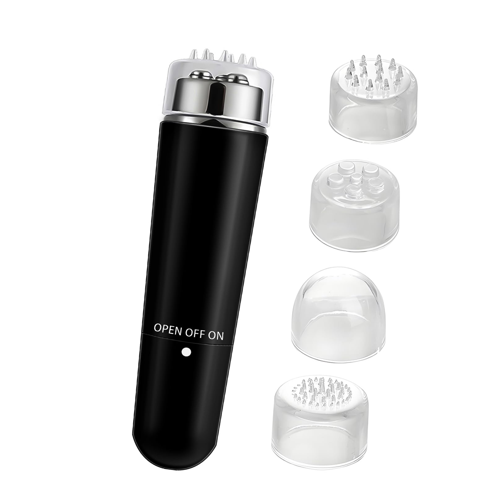 Durfk Mini Travel Massager - Mini Tool for Neck, Face, Shoulder & Back (Black)