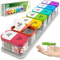 Extra Large Weekly Pill Organizer - XL Daily Pill Box - 7 Day Am Pm Jumbo Pill Case/Container for Supplements Big Pill Holder Tw