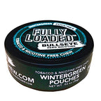 Fully Loaded Chew - 5 Pack Wintergreen Pouches - Tobacco Free and Nicotine Free Wintergreen Flavored Chew. Herbal Dip and Snuff