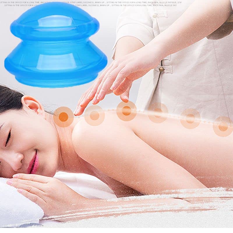 Silicone Vacuum Cupping Massage Body Cups Back Gua Sha For Cellulite & Body Treatments (3 Sizes)