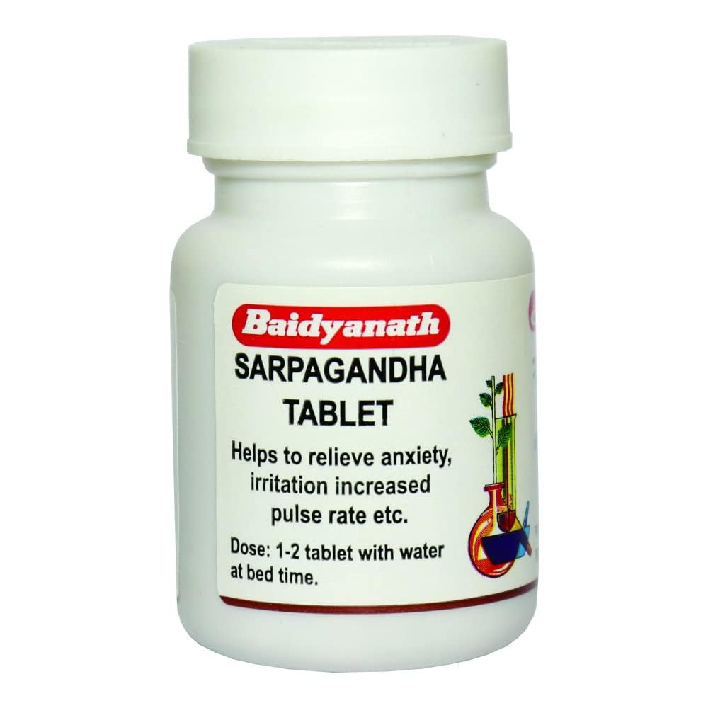 Baidyanath Asli Ayurved Sarpagandha Tablet  50 Tablets (Pack Of 1)