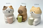 Stone Diffuser Tea-Drinking Animals [ Designed in Japan] Non Electric Passive Diffuser for Essential Oil and Aromatherapy (Ceram