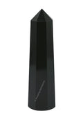 Black Agate Crystal Towers ~ Natural Healing Crystal Point Obelisk for Reiki Healing and Crystal Grid (2 to 3 INCH)