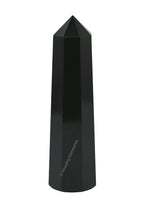 Black Agate Crystal Towers ~ Natural Healing Crystal Point Obelisk for Reiki Healing and Crystal Grid (2 to 3 INCH)