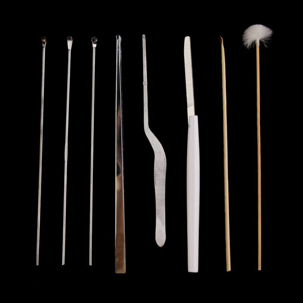 AKOAK 8 Pcs/Set Ear Pick Ear Wax Removal Cleaner Ear Care Tools Multifunction Beauty Tool Kit