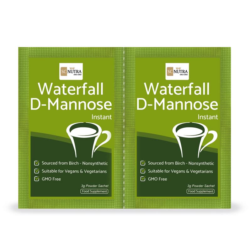 Sweet Cures Waterfall D-Mannose Powder Packets (30 x 3g Packets) XL Pack - D-Mannose sourced from Birch - Monthly Supply for Pre
