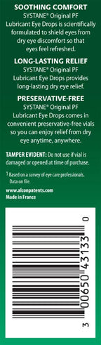 Systane Long Lasting Lubricant Eye Drops Vials Eye Drops, 30 Count (Pack of 1)