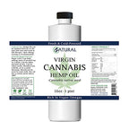 Zatural Hemp Oil Naturally Grown 455,000mg 100% Pure Cold Pressed High Vegan Omegas 3 & 6 No Fillers or Additives Therapeutic Gr