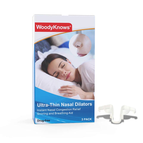 WoodyKnows Ultra-Thin Nasal Dilators (L 3 Pack)