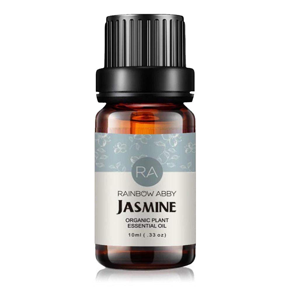 RAINBOW ABBY Jasmine Essential Oil 100% Pure Oganic Plant Natrual Flower Essential Oil for Diffuser Message Skin Care Sleep - 10
