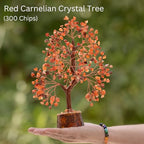 Carnelian Crystal Trees for Home Decor, Office Desk Decoration, Chakra Healing Crystals and Stone for Positive Energy, Money, Go