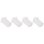 Dr. Scholl's Women's 4 Pack Diabetic & Circulatory Non-binding Low Cut Casual Sock, Solid White, Shoe Size 4-10 US