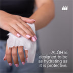 ALOH Skin - Softening Sanitizing Hand Wipes - Peppermint Eucalyptus + Aloe (1 Box of 20 Individual Wrapped Wipes)