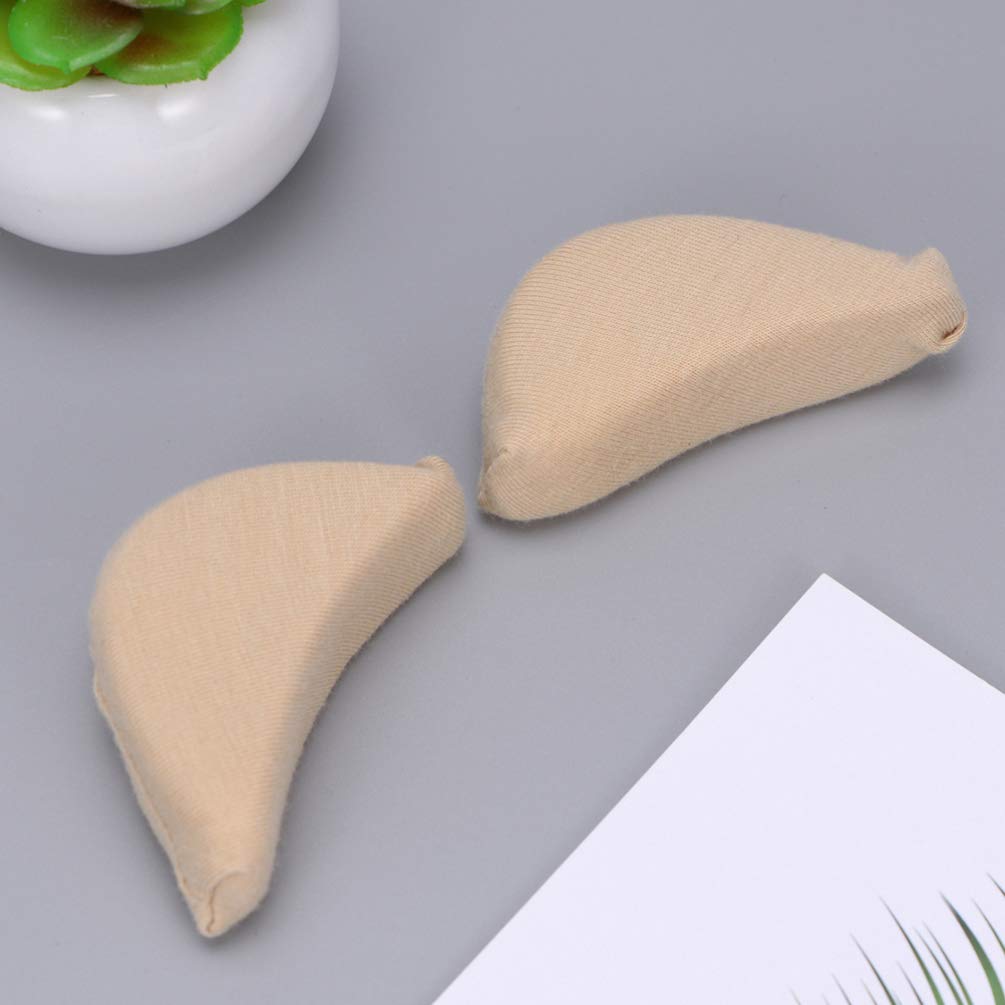 Toe Filler Inserts Shoe Filler for Shoes Too Sponge Half Insoles for Women Girls 6 Pairs (Skin Color Black)