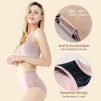 BATTEWA Incontinence Underwear for Women Washable: Seamless, Ultra-Soft, Reusable Bladder Leak Proof Underwear with 50ml Protect