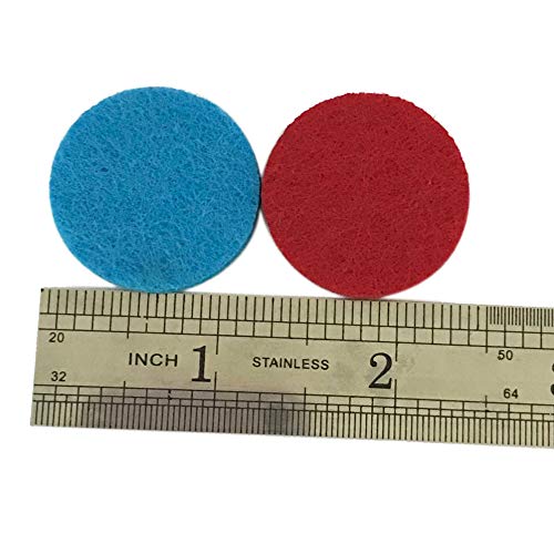 100PCS Diameter 1.18 inches Round Essential Oil Diffuser Locket Necklace Refill Pads Thickened Washable Absorbent Felt Pads 30MM