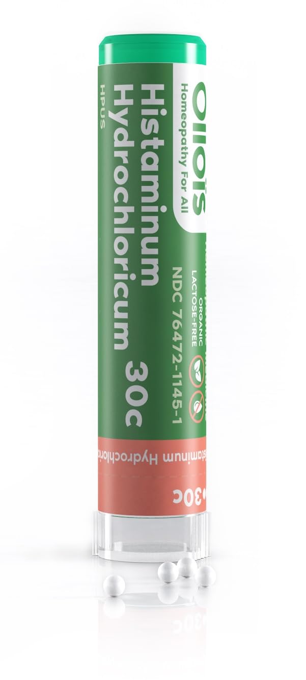 OLLOIS Histaminum Hydrochloricum 30c, Organic, Lactose-Free Homeopathic Medicine, 80 Pellets (Pack of 1)