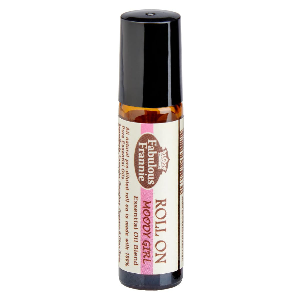 Fabulous Frannie Moody Girl Pre-diluted Essential Oil Blend Roll On - 10 ml Geranium, Lavender, Oregano and Clary Sage Essential