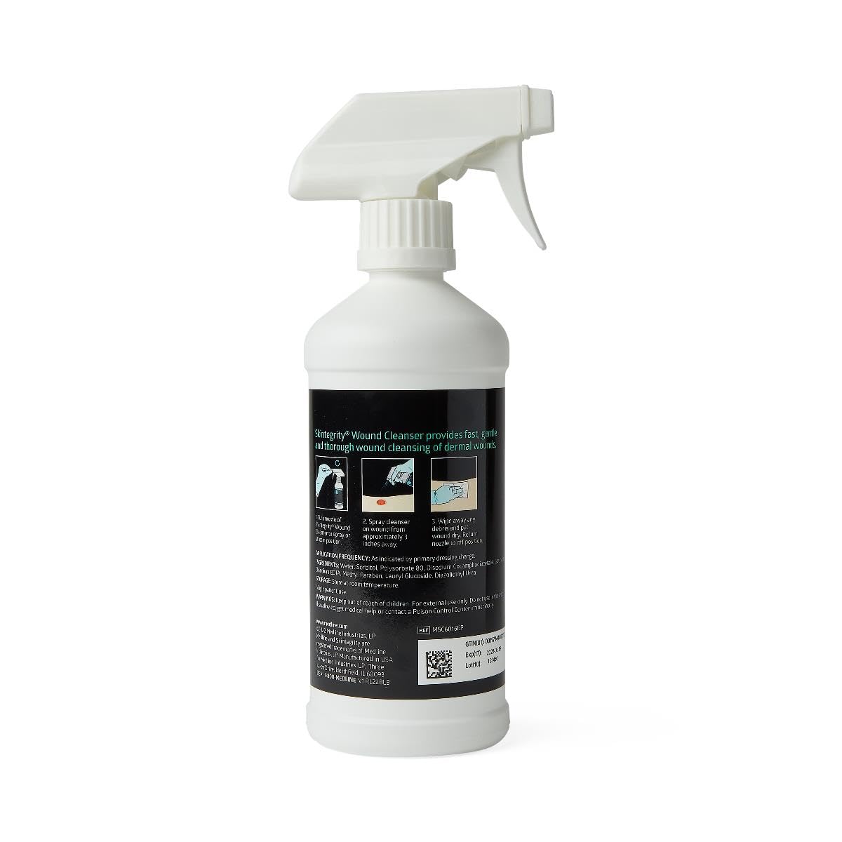 Medline Skintegrity Wound Cleanser, 16-Ounce Bottle with Trigger Sprayer, 1 EACH