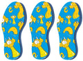 Pedag Soft | Fabric Covered Latex Foam Insoles | Lemon Scented | Children Size US 8C/9C-EU 24/25 | 3 Pair