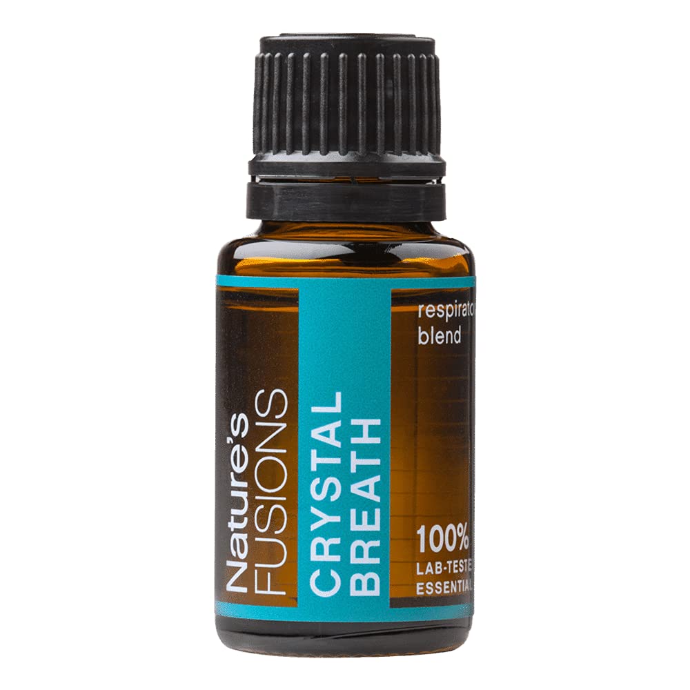 Natures Fusions - Crystal Breath Therapeutic Essential Oil Respiratory Blend - 15 ml.