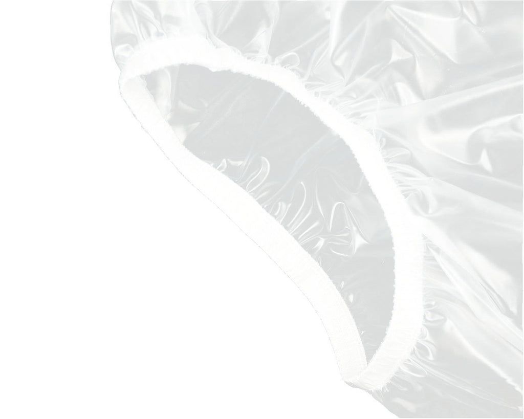 Haian Adult Incontinence Pull-on Plastic Pants PVC Pants 3 Pack (Small, Transparent White)