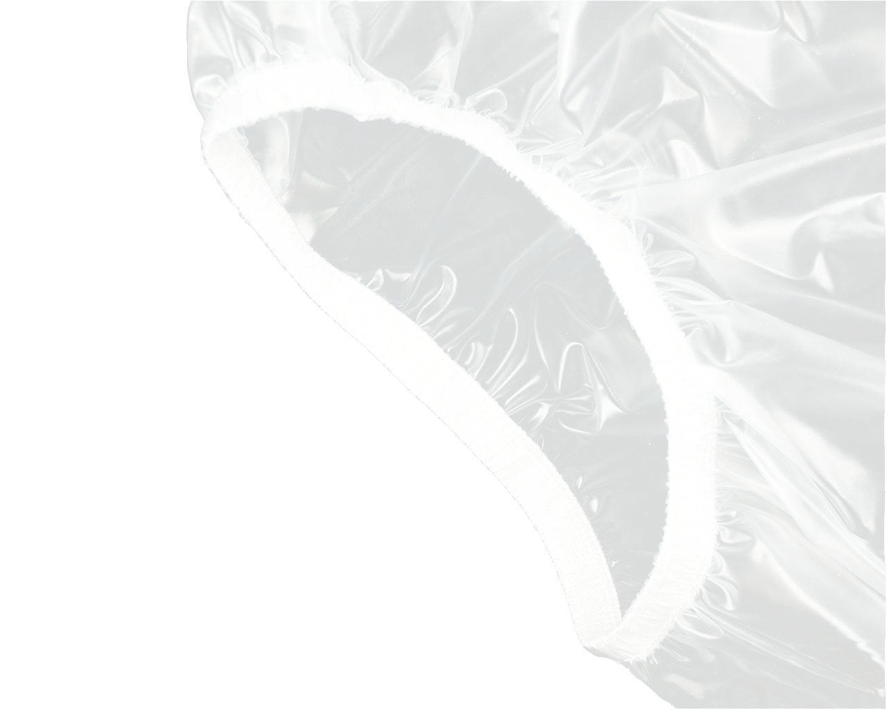 Haian Adult Incontinence Pull-on Plastic Pants PVC Pants 3 Pack (Small, Transparent White)