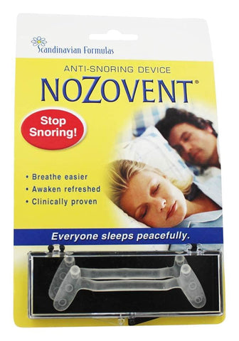 Scandinavian Formulas Nozovent Anti-Snoring Device, 2 Count