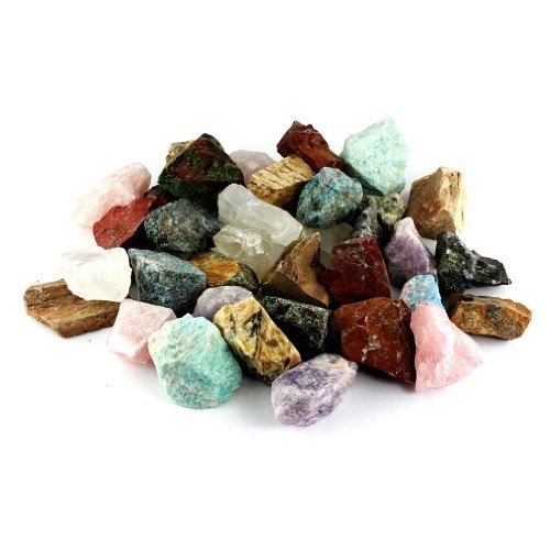 Crystal Allies 3 Pounds Bulk Rough Mixed Madagascar Reiki Crystal Healing Stones Large 1''