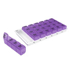 EZY DOSE Weekly (7-Day) Pill Case, Medicine Planner, Vitamin Organizer, Large Pop-Out Compartments, 4 Times a Day, Convenient an