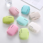 Kcmwsy Travel Pill Organizer Small Pill Box Portable Daily 8 Compartment Pill Case for Purse Pocket Medicine Vitamin Holder Cont