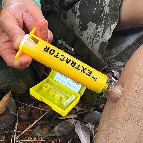 Finever Insect Bug Bee Sting Snake Bite Venom Extractor Suction Kit Tool Pump First Aid Safety Fast Emergency for Hiking Backpac