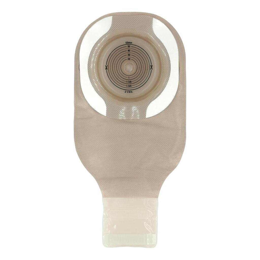 Premier Ostomy Pouch Drainable up to 2.125 Stoma 12L 1pc System Beige 89511, 5 Ct