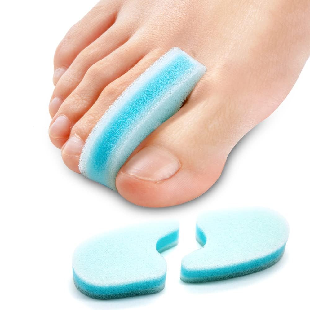 Sumiwish Foam Toe Separators, 20 Pack Breathable Toe Spacers, Reduce Friction and Relieve Corns Pain, Overlapping Toes Corrector
