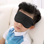 NMM Global 100% Natural Silk Sleep Eye Mask Kids, Cute Night Sleeping Mask with Adjustable Elastic Strap for Girls Boys Child (B