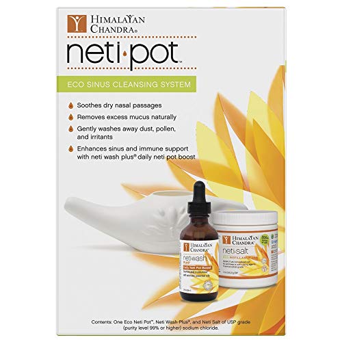 Himalayan Chandra ECO Neti Pot Complete Sinus Cleansing System Starter Kit