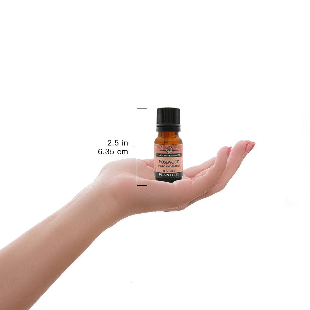 Plantlife Rosewood Aromatherapy Essential Oil - Straight from The Plant 100% Pure Therapeutic Grade - No Additives or Fillers -